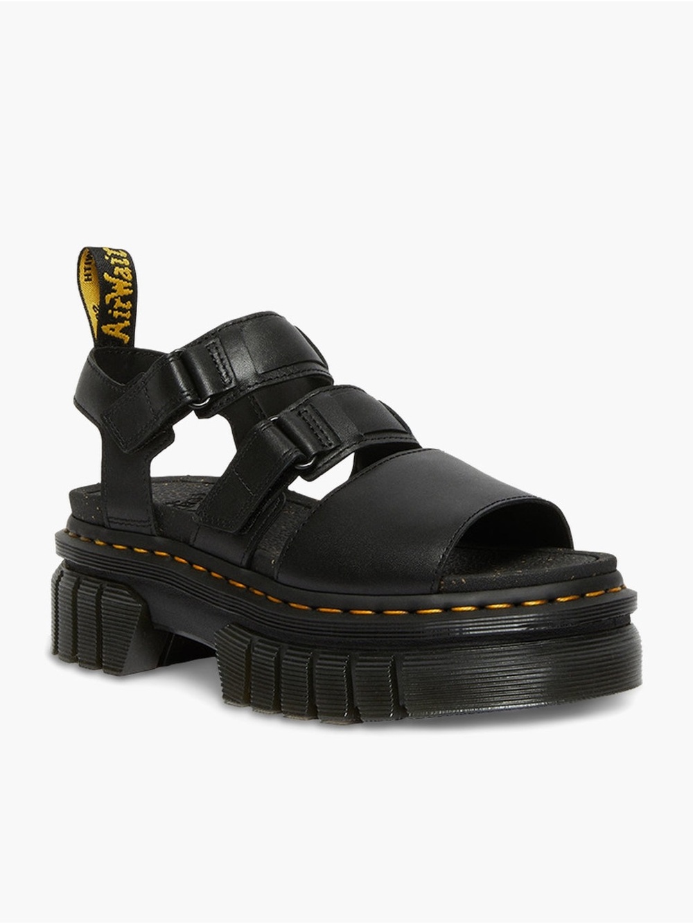 Dr. Martens Black Chunky Platform Ricki Sandals